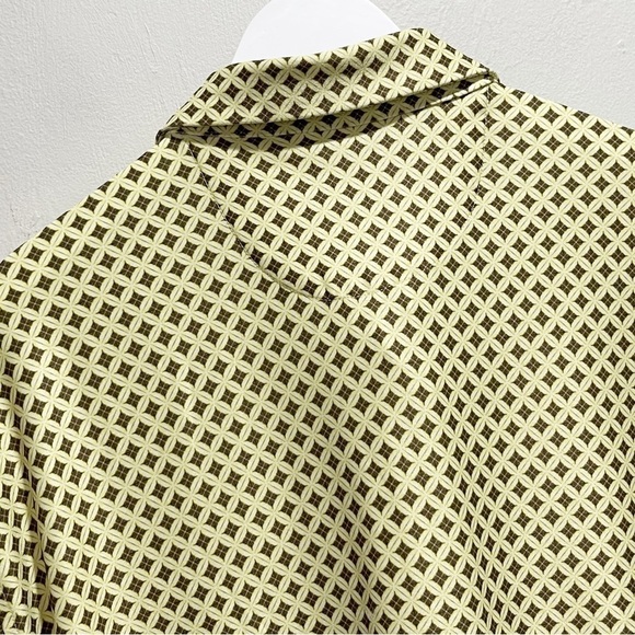CHASE 54 Men’s Yellow Brown Geometric Print Golf Polo Quick Dry Short Slv Sz XL - Picture 6 of 8